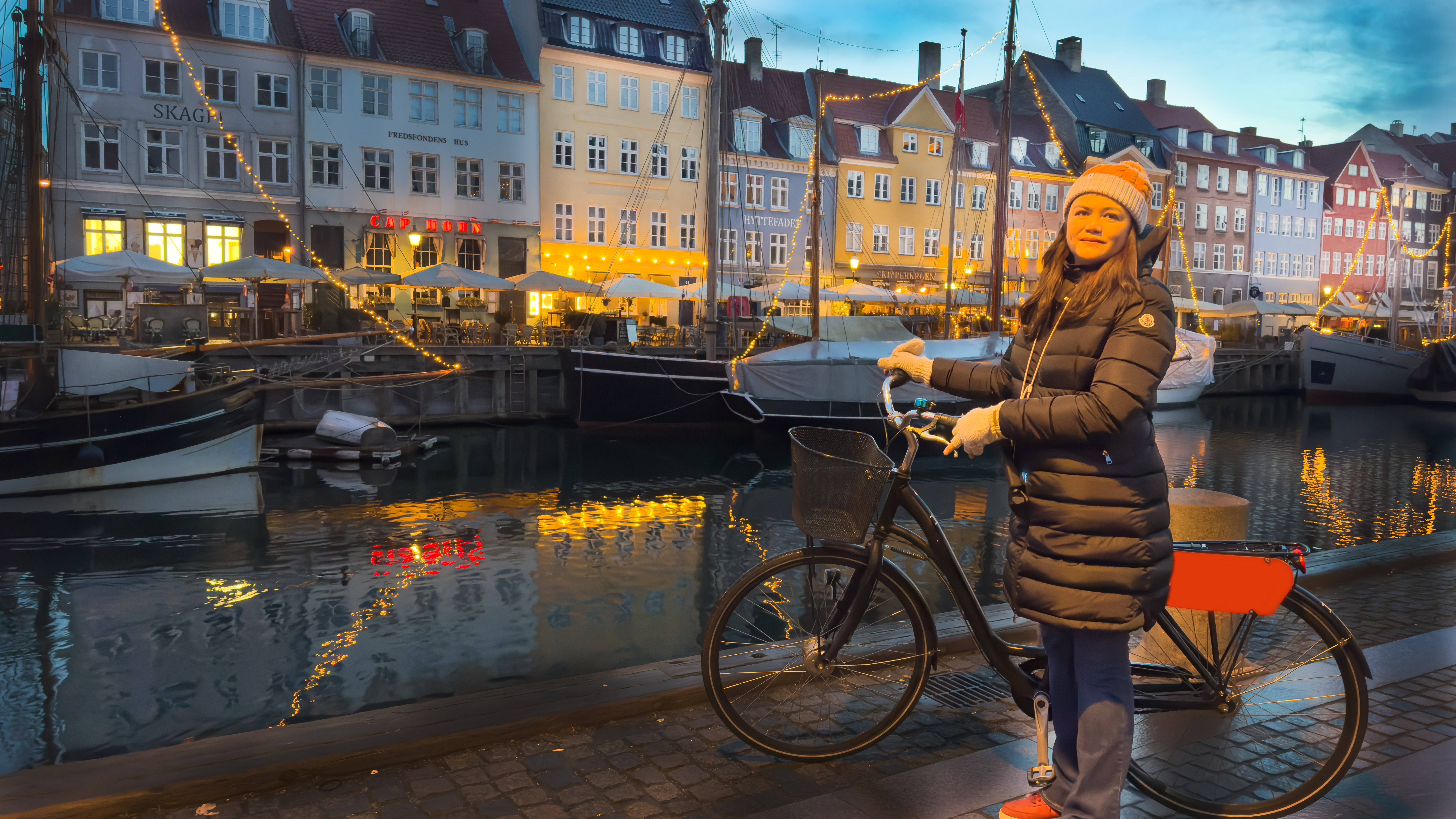 Cycling in Copenhagen Denmark